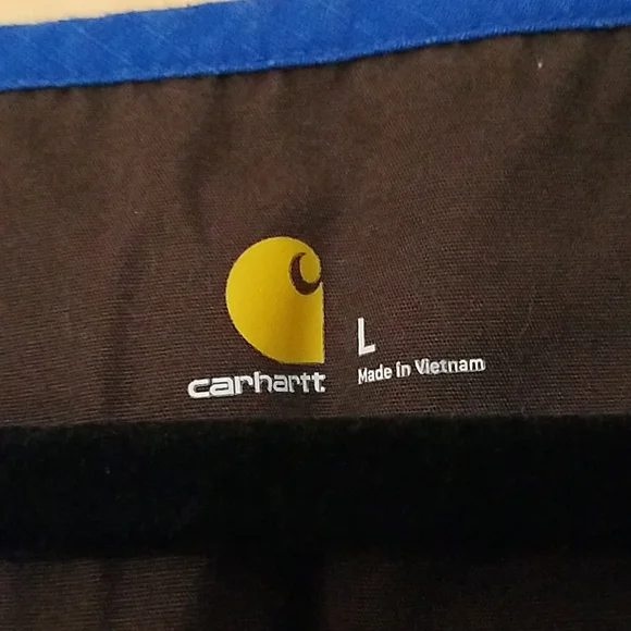 Carhartt Solid Ripstop Utility Blue Short Sleeve Scrub Top - Picture 3 of 5